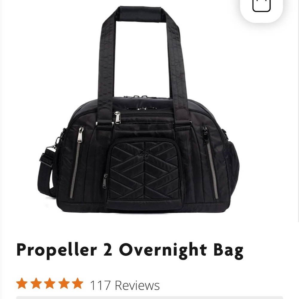 Lug Black Propeller 2 Overnight Tote